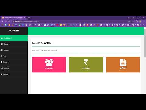 Tuition Fees Collection System in PHP Application Projects