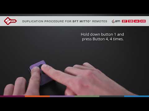 How to Program  BFT* MITTO*  with i.am Residential Remote