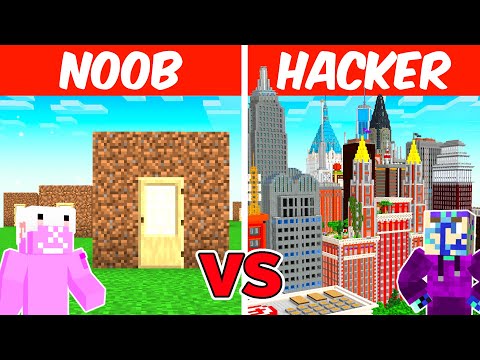 NOOB vs HACKER: I Cheated In A MEGA CITY Build Challenge!!!