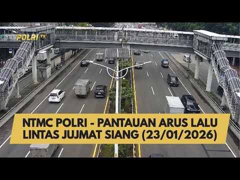 NTMC POLRI - PANTAUAN ARUS LALU LINTAS JUJMAT SIANG (23/01/2026)