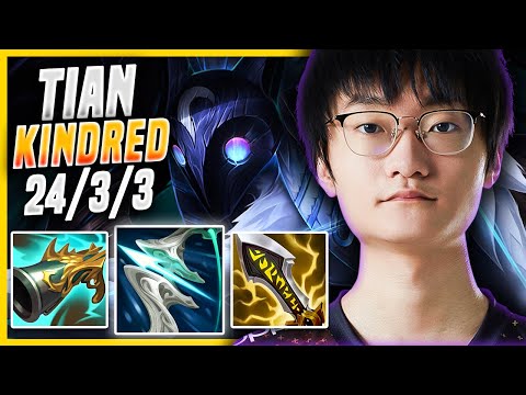 Tian Kindred Jungle vs Nidalee - KR Grandmaster Patch 11.5
