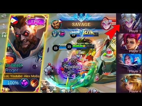 MY ROGER SAVAGE WHEN THE ENEMY PICK MY DYRROTH!😱 - MLBB