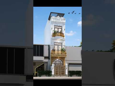 Mẫu nhà ống 3 tầng 1 tum 4x16m ● NO-168