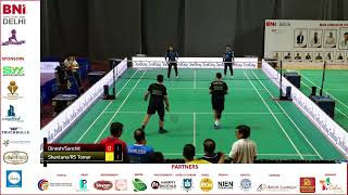 BNI Badminton 27-7-2025 | Full Highlights Dinesh Sanchit Shantanu, RS Tomar ! Match 1