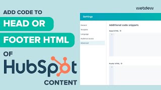 How-to add code to the head or footer HTML of HubSpot content.