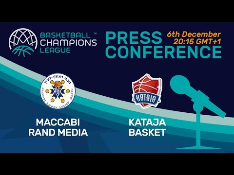Maccabi Rand Media v Kataja Basket - Press Conference - Basketball Champions League