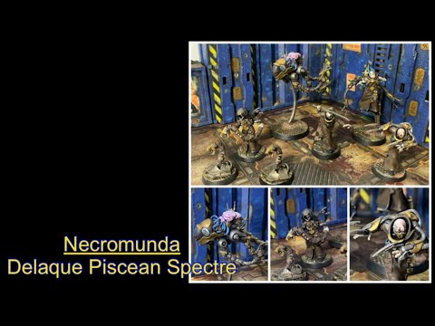 Painting necromunda delaque expansion set, piscean spectre, nacht-ghoul, psy-gheists