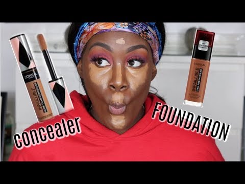L'OREAL INFALLIBLE FRESH WEAR FOUNDATION (DARK AMBER) + MORE THAN CONCEALER (HONEY)