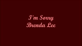 I&#39;m Sorry (Lo Siento) - Brenda Lee (Lyrics - Letra)