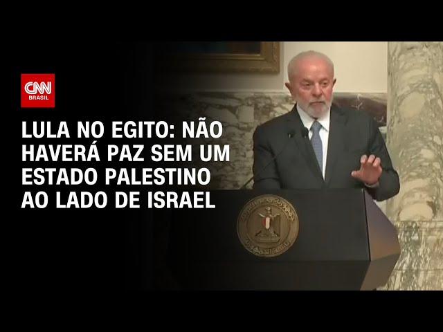 No Egito, Lula critica Israel e Conselho de Segurança da ONU | CNN NOVO DIA