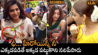 Fans Misbehavior With Samantha Kajal and Rashmika 