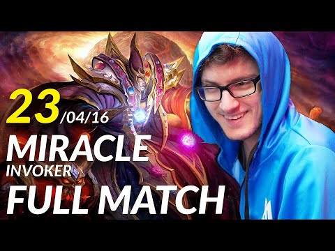 Miracle- Invoker Full Match 23/4/16 Training Skills Combo