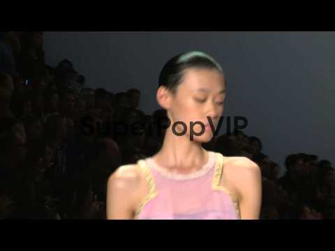 Models walk down the runway during Custo Barcelona - Runw...