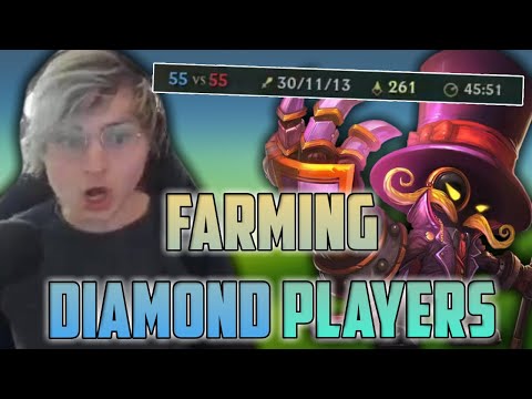 Sneaky's 30 Kill Game... (Smurfing in Diamond | Veigar Bot-Lane)