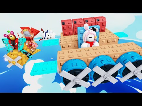 1から飛行機を作るロブロックスで1番遠くに行ける動画班は誰？【Build a Plane】