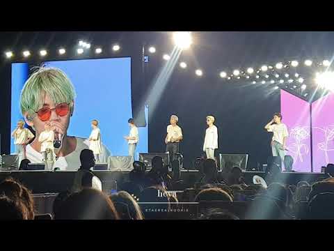 190407 BTS 방탄소년단 Love Yourself in Bangkok - ending ment: Taehyung CUT