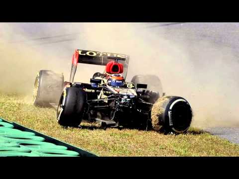 F1 2013 Korean Grand Prix Kimi Raikkonen FUNNY Team Radio , I hit the wall