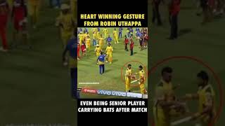CSK VS RCB great gesture from Robin Uthappa