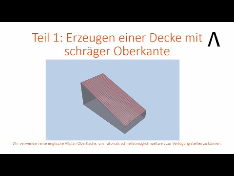 Bewehren einer Rampe - Teil 1 : Erzeugen einer Decke mit schräger Oberkante