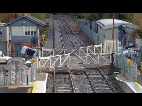 Level Crossing - Old wheel operated gates at Clonsilla Station