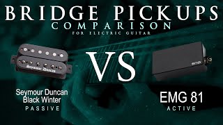 Video thumbnail for Seymour Duncan BLACK WINTER vs EMG 81 - Bridge Pickup Guitar Tone Comparison Demo by Mike Stamper