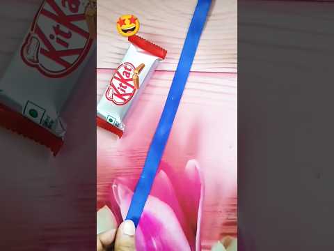 DIY Rakhi making at home 😍 KitKat chocolate rakhi 🤩#shorts