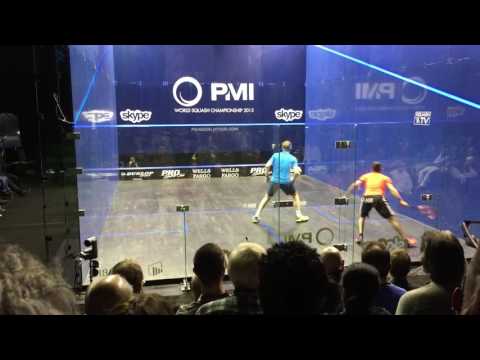 Willstrop v Ghosal, Men's World Championship 2015 , 2nd Round. My favourite rally!