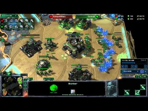 HotS TvT Loss - 2 tank 2 medivac drop into bio tank with vikings