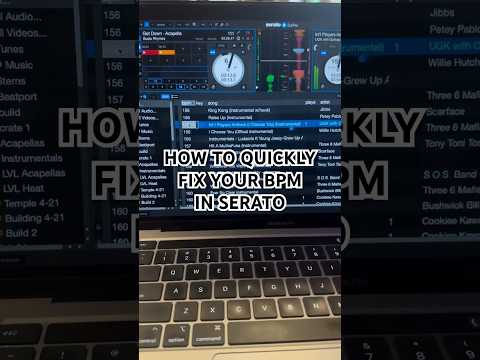 How to quickly fix your bpm in serato dj pro #bpmsupreme #quickmix #djmixer #digitalmixingconsole