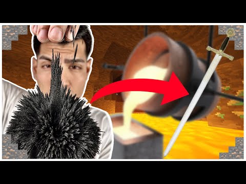 I built a real Iron Sword Using Only Sand