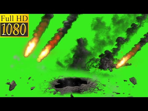 REALISTIC HD!!! Meteor Rain VFX Green Screen Animation || by Green Pedia