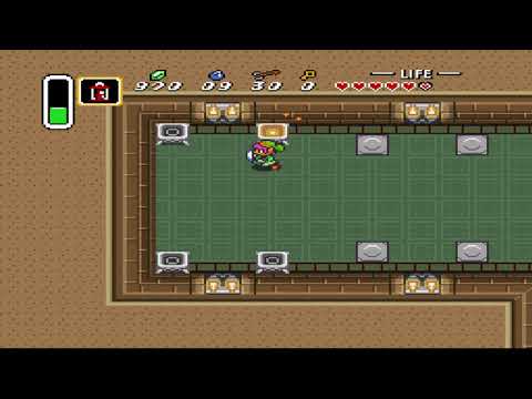 How to get to the boss in Desert Palace / Second Dungeon - Zelda:  A Link to the Past