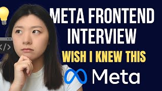 Things I Wish I Knew Before Interviewing at Meta as a Frontend Enginee