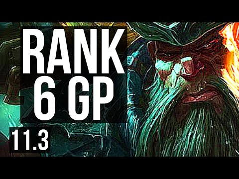 GANGPLANK vs RENEKTON (TOP) | 3.1M mastery, 8/1/8, Rank 6 GP, 1700+ games | NA Grandmaster | v11.3