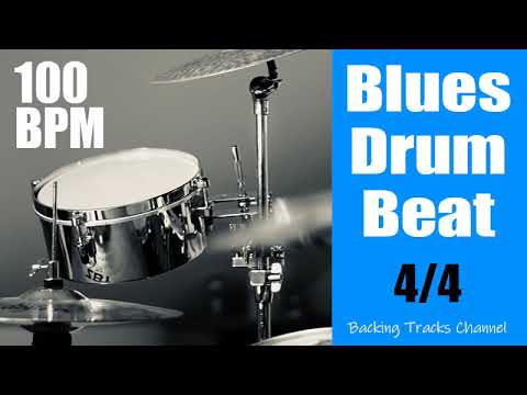 Blues Shuffle Drum Beat - 100 Bpm