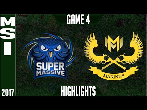 SuperMassive vs Gigabyte Marines Game 4 Highlights - MSI Play in 2017 - SUP vs GAM G4