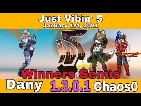 SSF2 JUST VIBIN' 5 TOP 8 WINNERS SEMIS - Dany (Sheik) vs. Chaos0 (Fox, Lloyd)