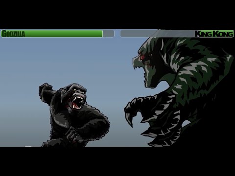Godzilla vs King Kong With Healthbars
