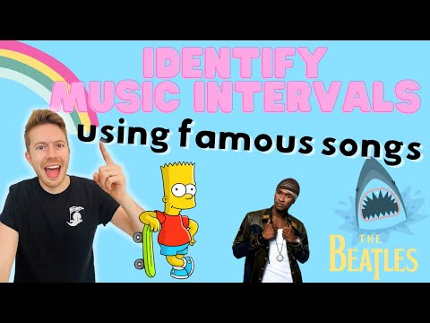 Identify MUSIC INTERVALS using (mostly) famous songs #learnthemusic