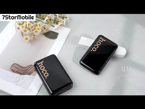 Hoco Q37/Q37A Power Bank Graceful with 3-in-1 USB Port+Type-C+Lightning Cable 10000mAh | 20000mAh 