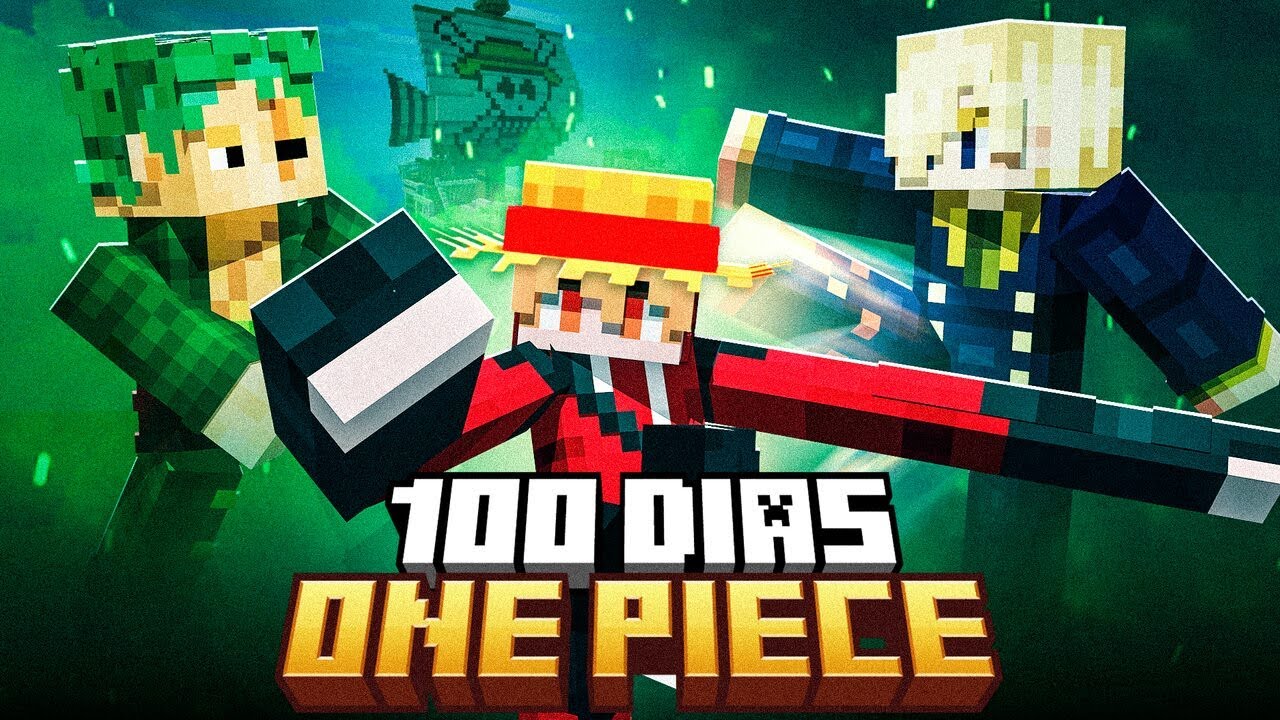 SOBREVIVI 100 DIAS NO ONE PIECE DO MINECRAFT - O FILME