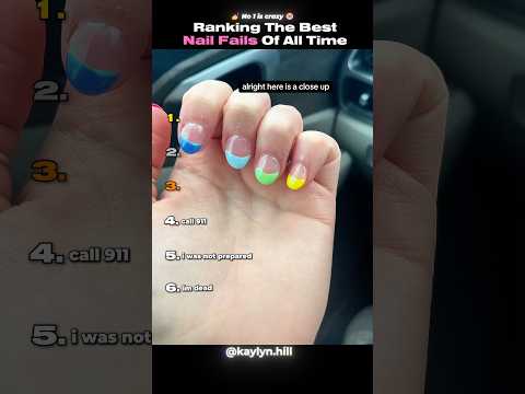 Ranking The BEST Nail Fails Of All Time #shortsviral
