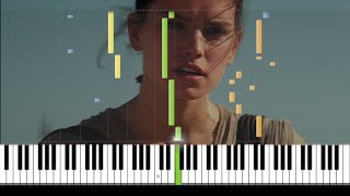 Star Wars: The Force Awakens - Rey's Theme (by John Williams) - Full Synthesia and Piano Tutorial