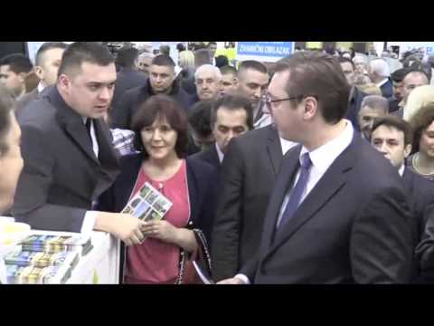 Smed.Palanka - Premijeru Aleksandru Vucicu urucen turisticki prospekt o Palanci 23.2.2017
