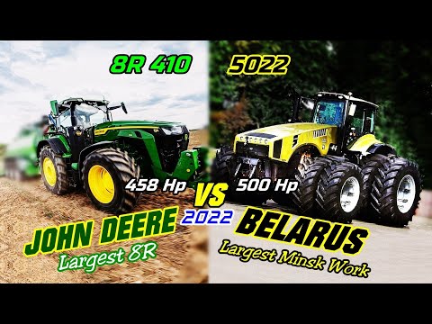 John Deere 8R.410 VS Belarus 5022 - (Largest VS Largest) Ultimate comparison on all Levels 2022