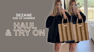 SEZANE HAUL & TRY ON | LATE SUMMER OUTFITS