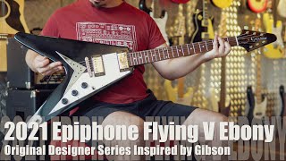Video thumbnail for Epiphone Flying V Ebony Inspired by Gibson Collection by George V Guitars