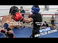 THAT HURT! 😳 Amateur Boxers Have BRUTAL Showdown in Sparring!