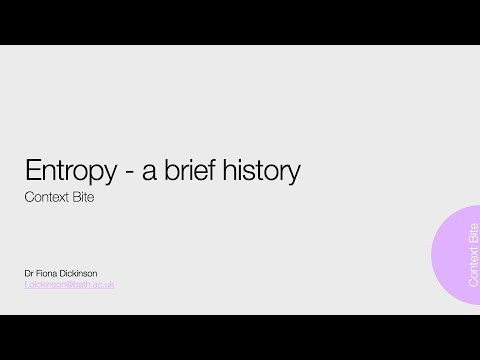 20 Entropy a brief history