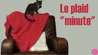 Plaid minute en point mousse oblique